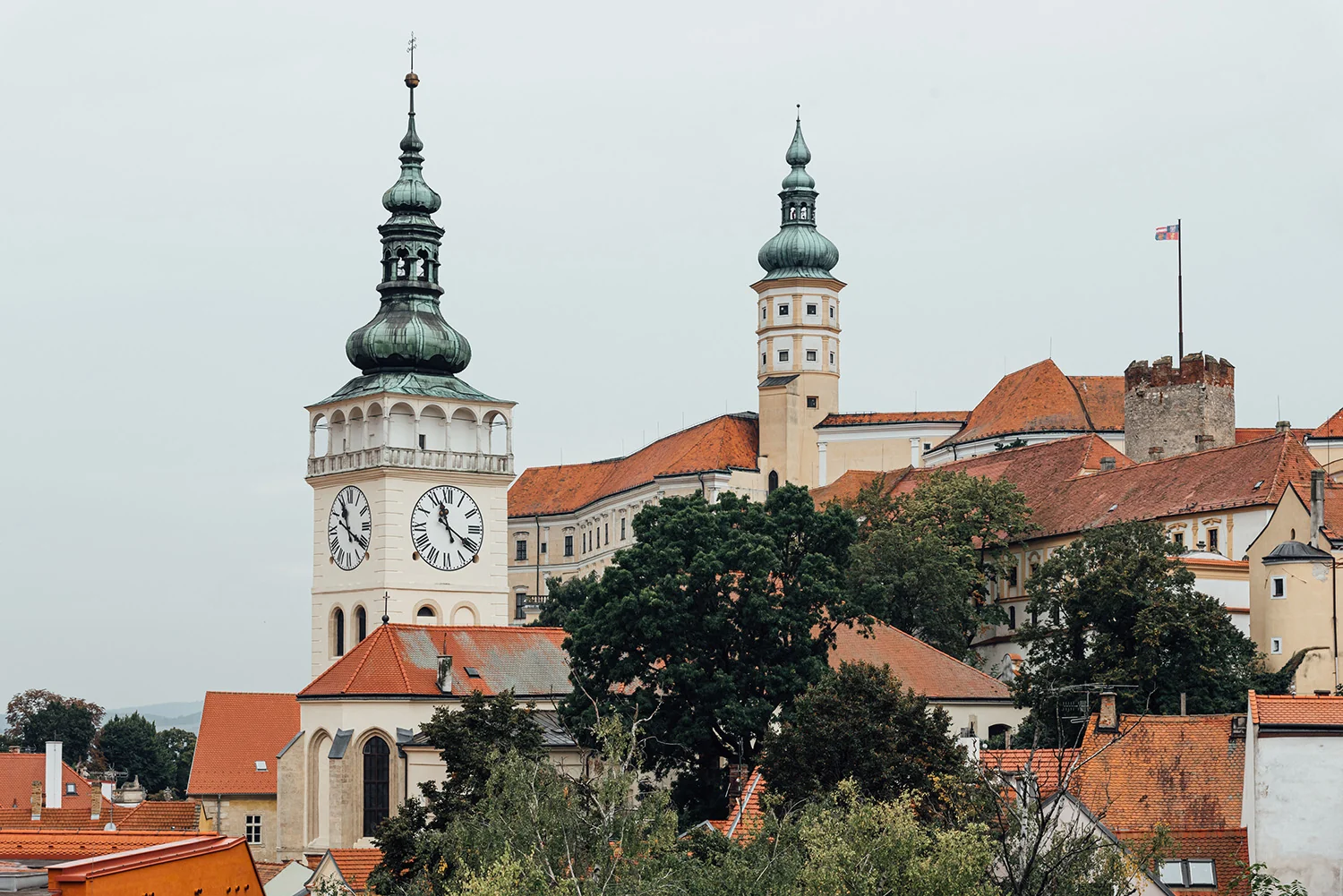 Zámek Mikulov a historické centrum města